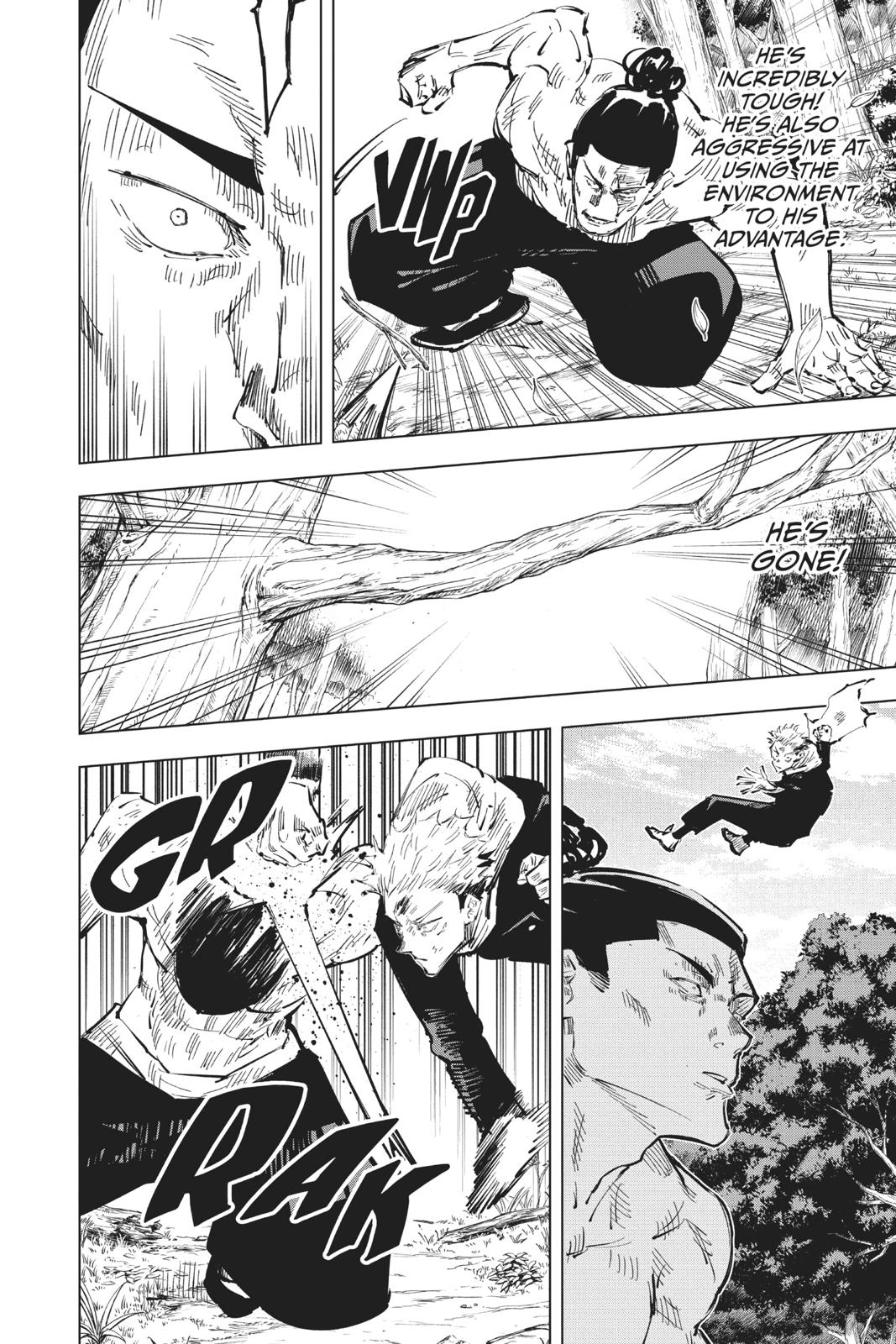 Jujutsu Kaisen Manga Chapter 36 page 12 - Kyoto Sister School Goodwill Event - Team Battle, Part 3 scene