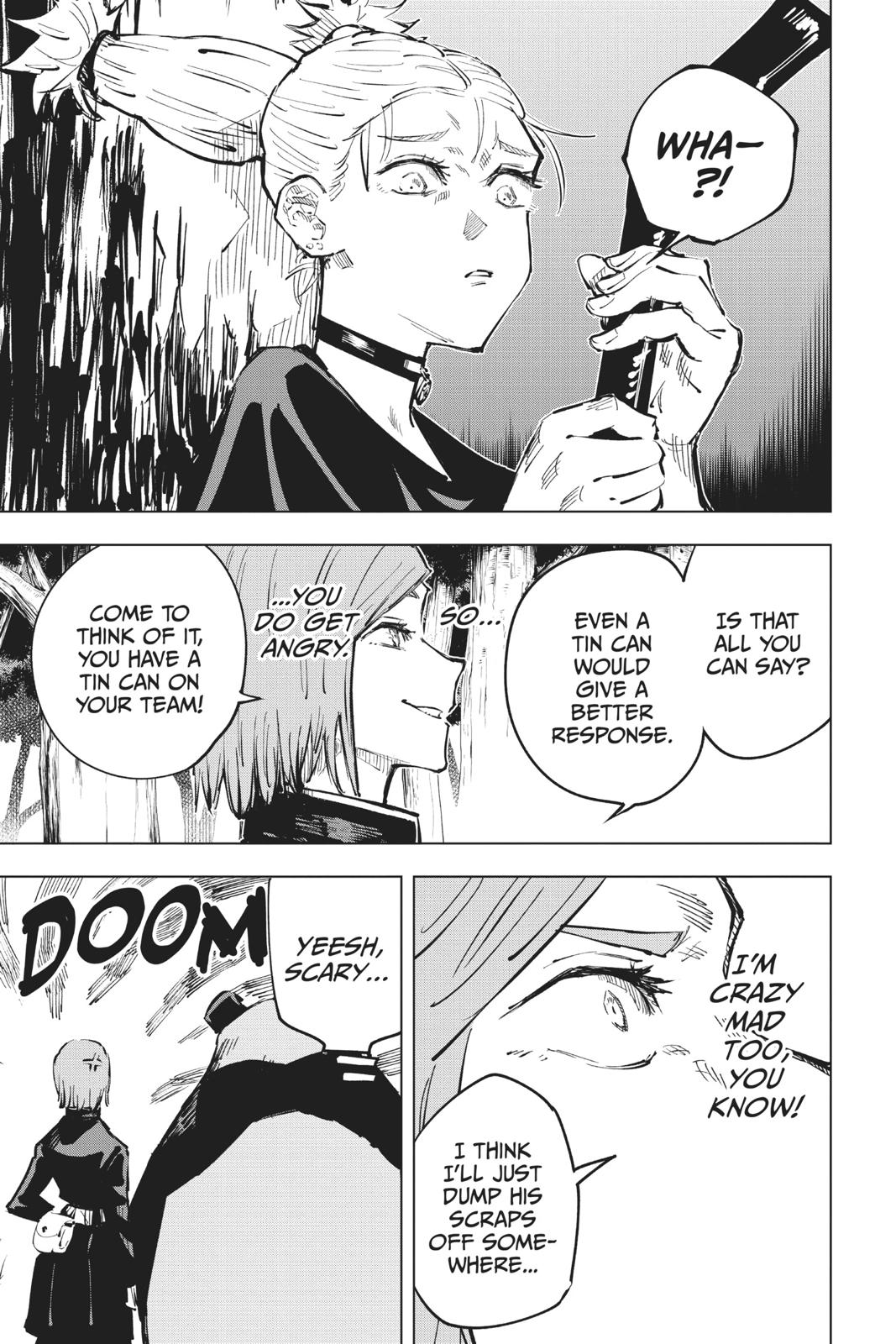 Jujutsu Kaisen Manga Chapter 37 page 16 - Kyoto Sister School Goodwill Event - Team Battle, Part 4 scene