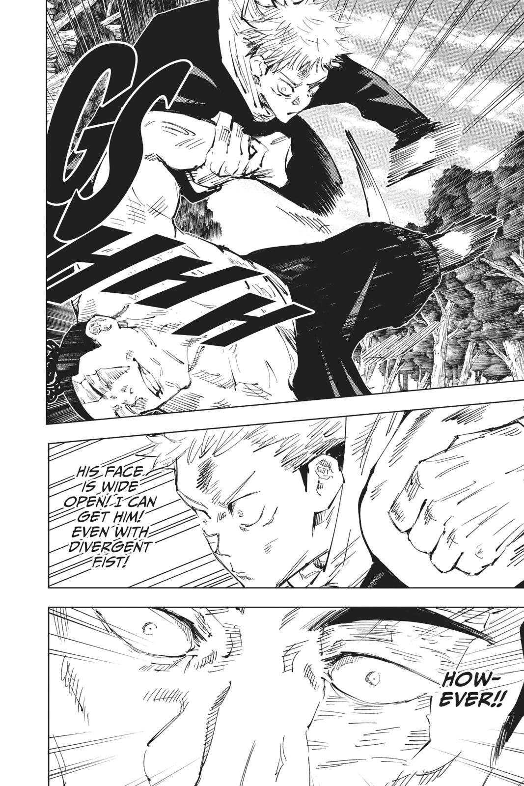 Jujutsu Kaisen Manga Chapter 37 page 6 - Kyoto Sister School Goodwill Event - Team Battle, Part 4 scene