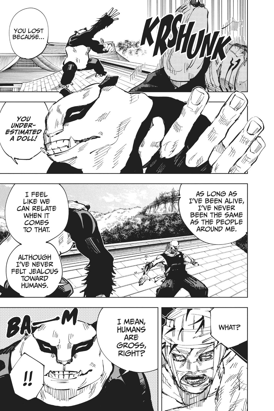 Jujutsu Kaisen Manga Chapter 39 page 14 - Kyoto Sister School Goodwill Event - Team Battle, Part 6 scene