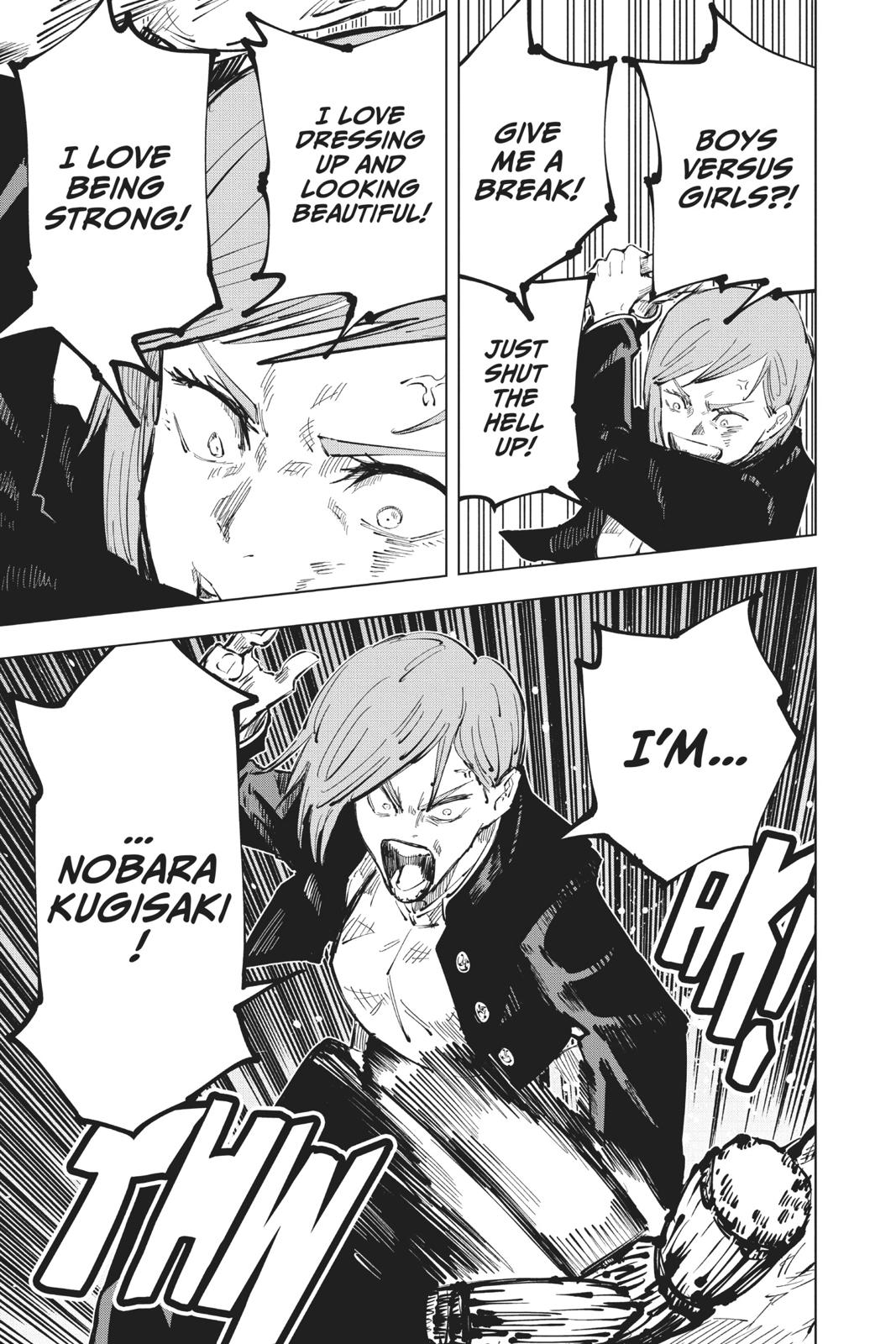 Jujutsu Kaisen Manga Chapter 41 page 11 - Kyoto Sister School Goodwill Event - Team Battle, Part 8 scene