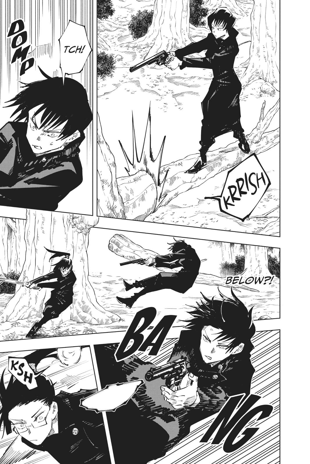 Jujutsu Kaisen Manga Chapter 42 page 5 - Kyoto Sister School Goodwill Event - Team Battle, Part 9 scene