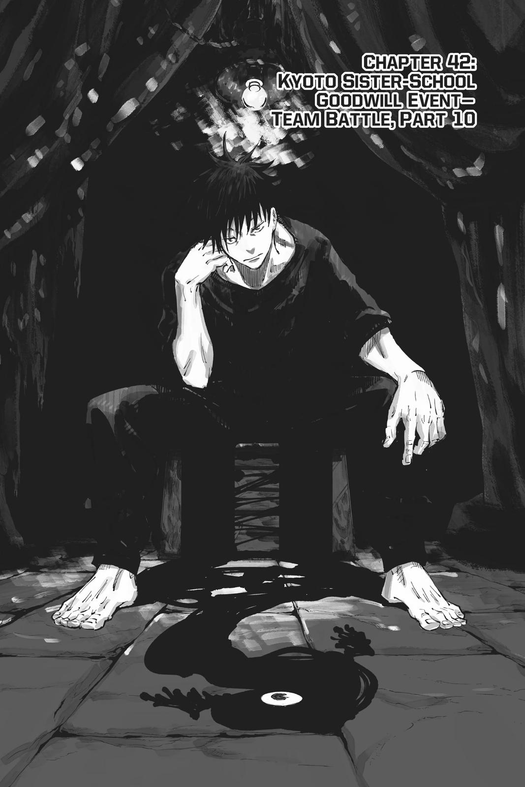 Jujutsu Kaisen Manga Chapter 43 page 1 - Kyoto Sister School Goodwill Event - Team Battle, Part 10 scene