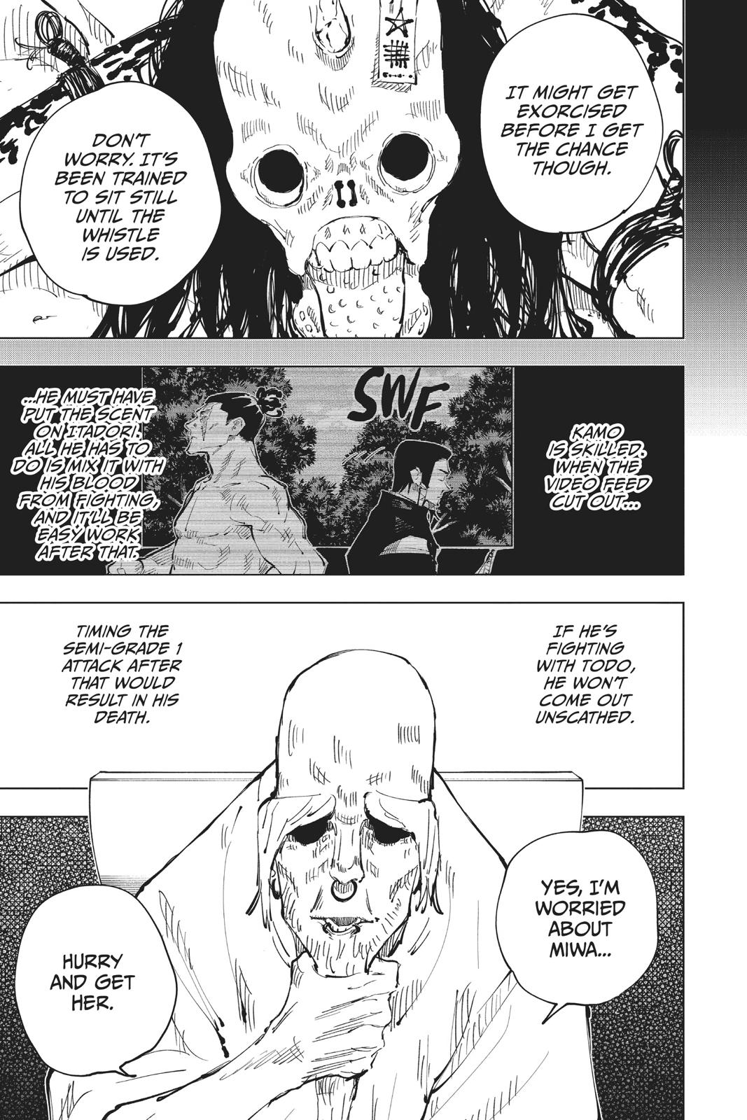 Jujutsu Kaisen Manga Chapter 43 page 15 - Kyoto Sister School Goodwill Event - Team Battle, Part 10 scene