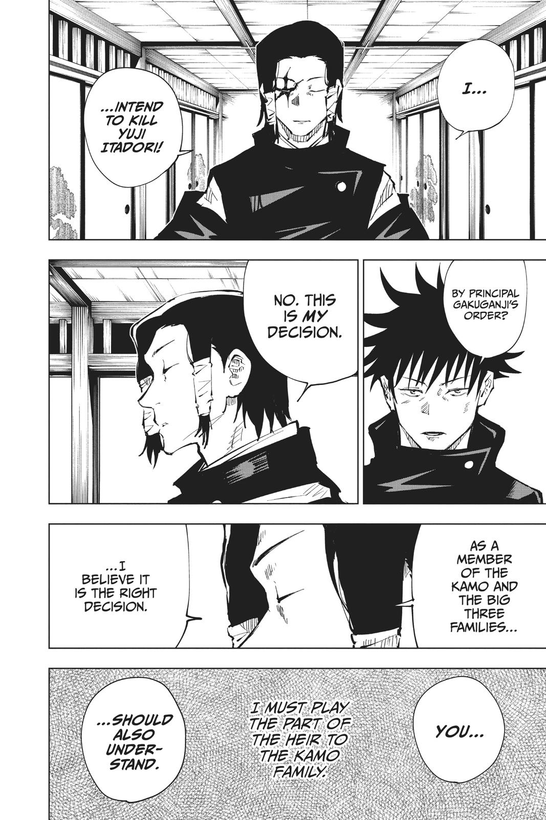 Jujutsu Kaisen Manga Chapter 44 page 10 - Kyoto Sister School Goodwill Event - Team Battle, Part 11 scene