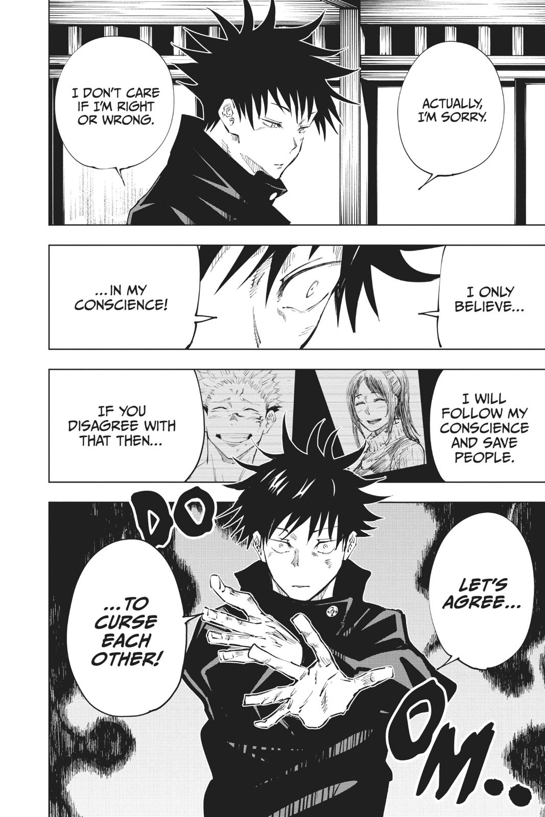 Jujutsu Kaisen Manga Chapter 44 page 12 - Kyoto Sister School Goodwill Event - Team Battle, Part 11 scene