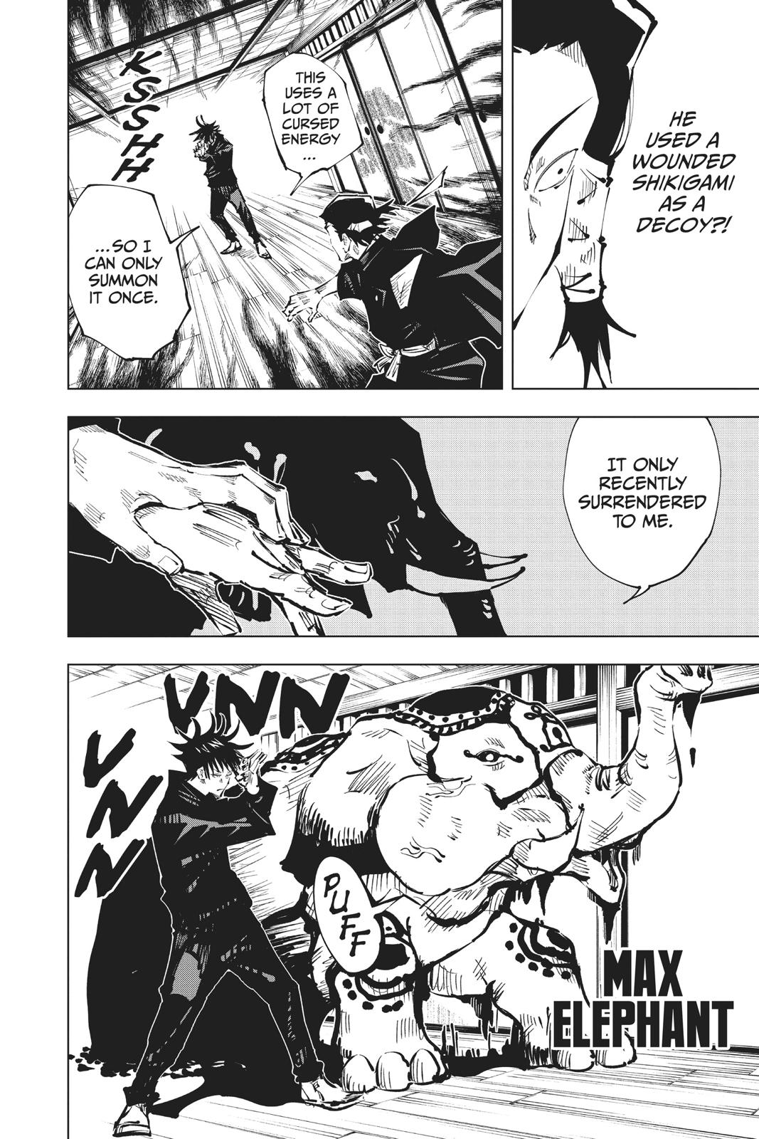 Jujutsu Kaisen Manga Chapter 44 page 14 - Kyoto Sister School Goodwill Event - Team Battle, Part 11 scene