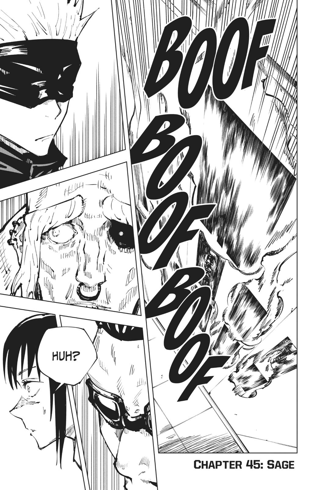 Jujutsu Kaisen Manga Chapter 45 page 1 - Sage scene