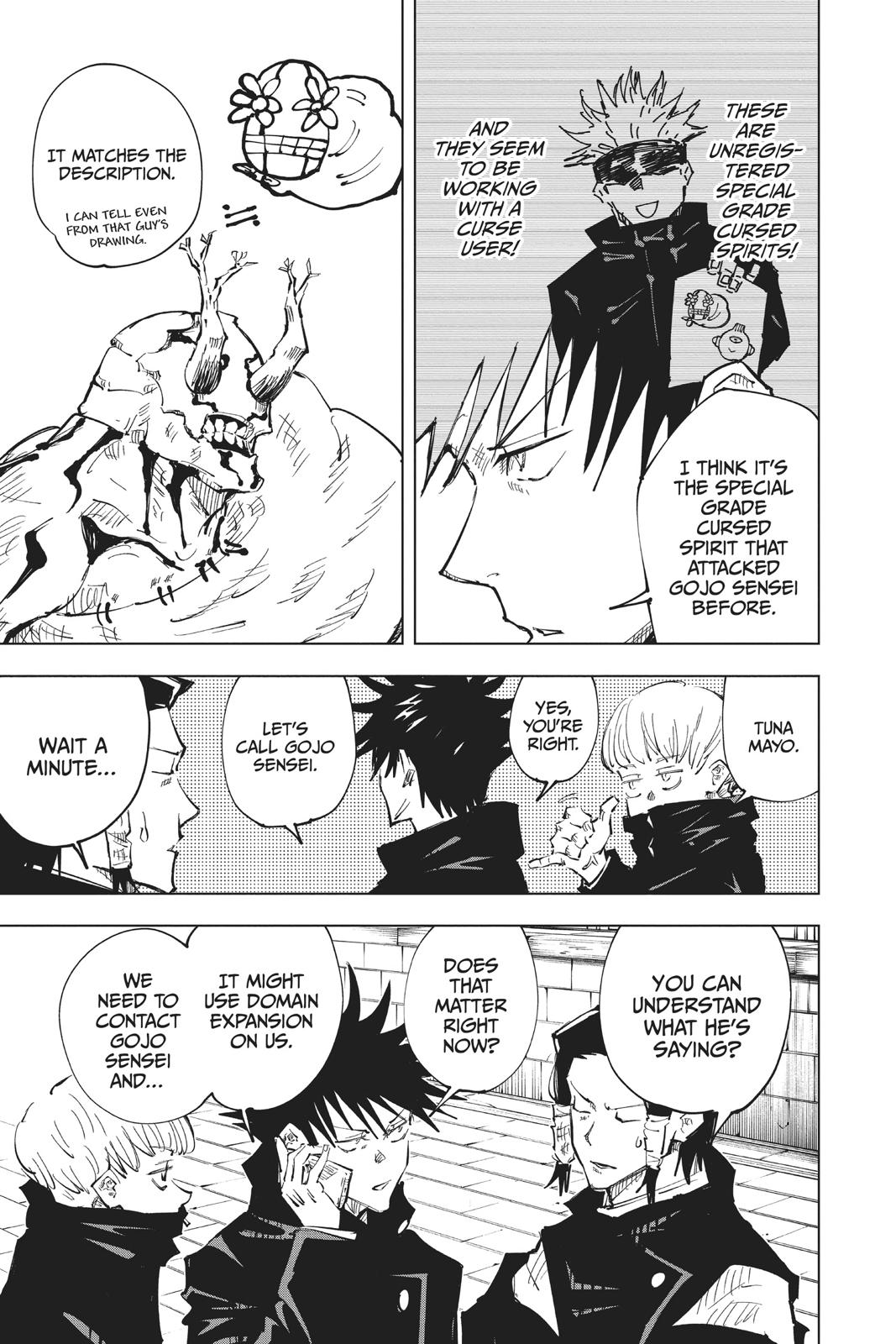 Jujutsu Kaisen Manga Chapter 45 page 10 - Sage scene
