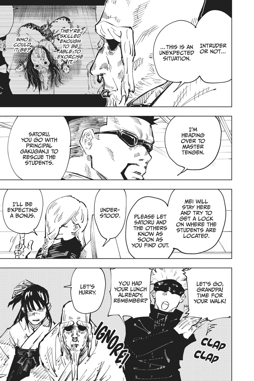 Jujutsu Kaisen Manga Chapter 45 page 3 - Sage scene