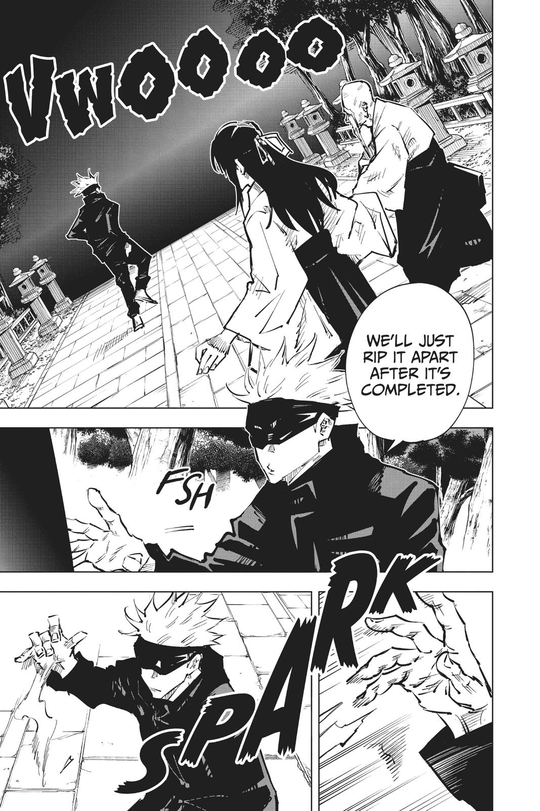 Jujutsu Kaisen Manga Chapter 45 page 6 - Sage scene