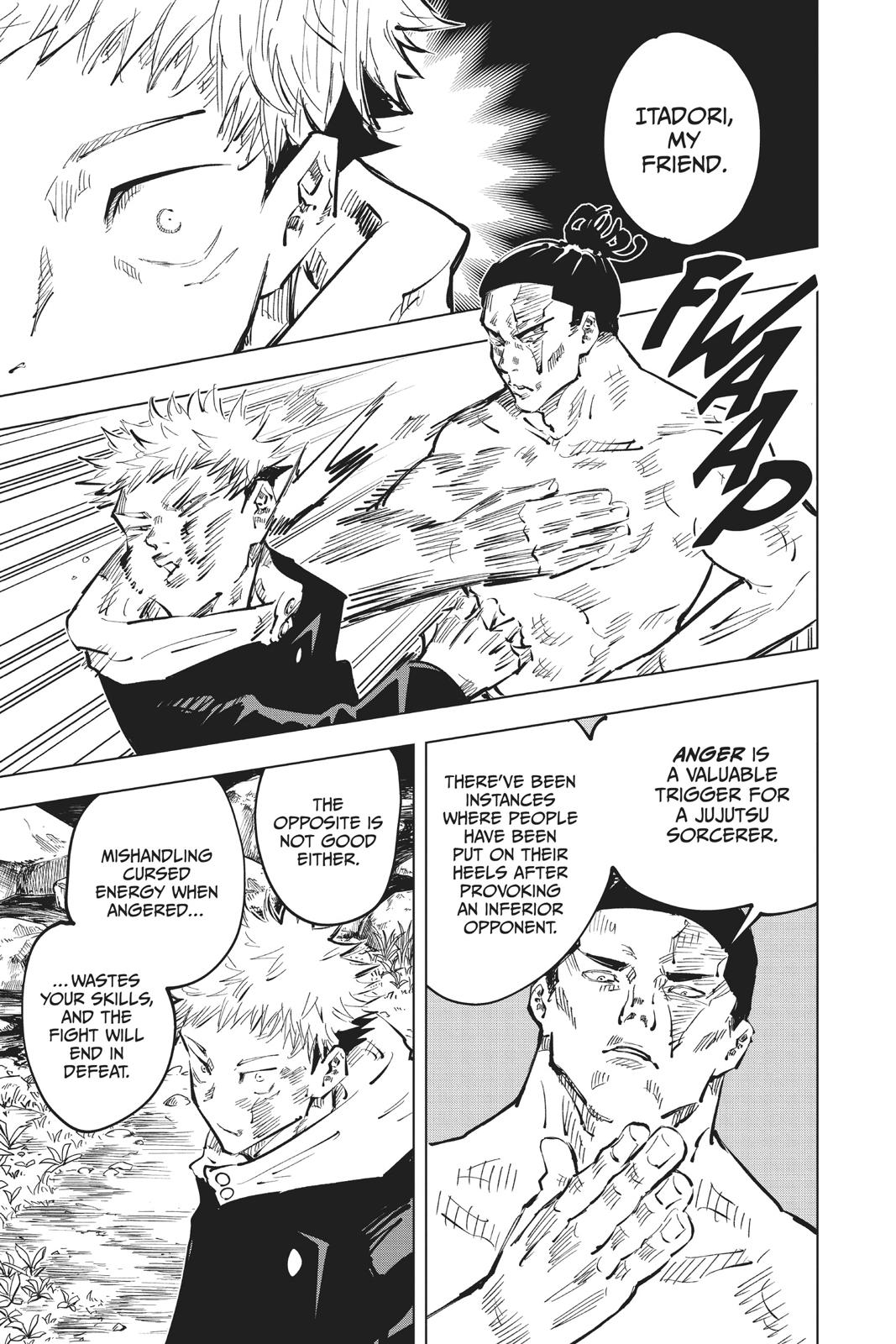 Jujutsu Kaisen Manga Chapter 48 page 13 - Black Flash scene