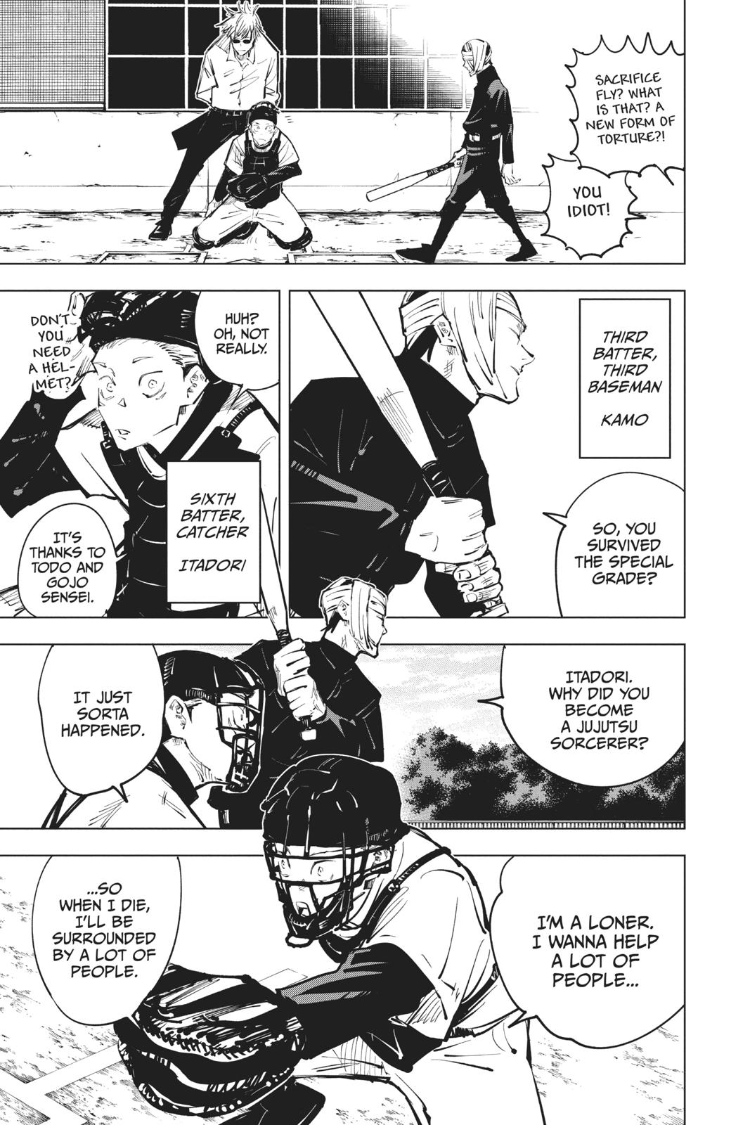 Jujutsu Kaisen Manga Chapter 54 page 7 - Jujutsu Koshien scene
