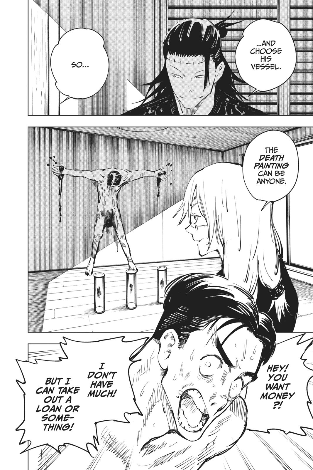 Jujutsu Kaisen Manga Chapter 55 page 16 - The Origin of Obedience scene