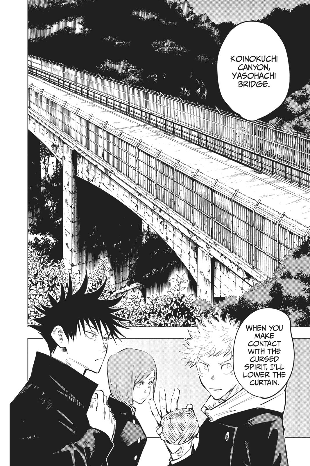Jujutsu Kaisen Manga Chapter 55 page 18 - The Origin of Obedience scene