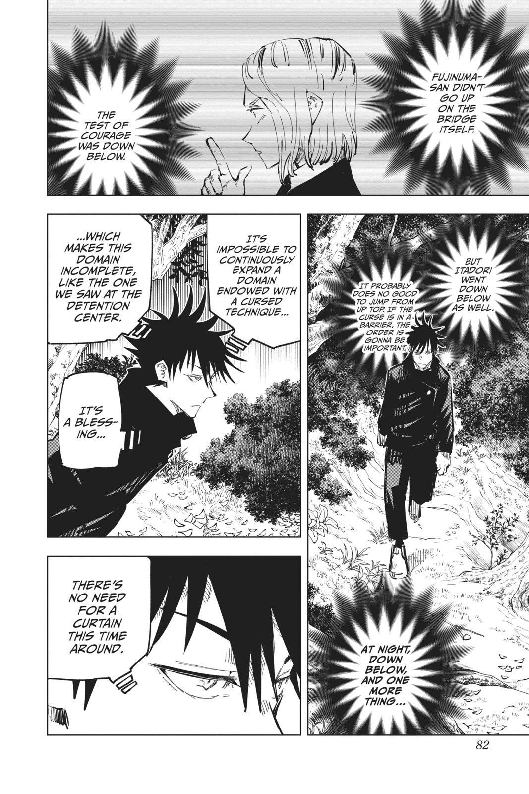 Jujutsu Kaisen Manga Chapter 56 page 15 - The Origin of Obedience, Part 2 scene