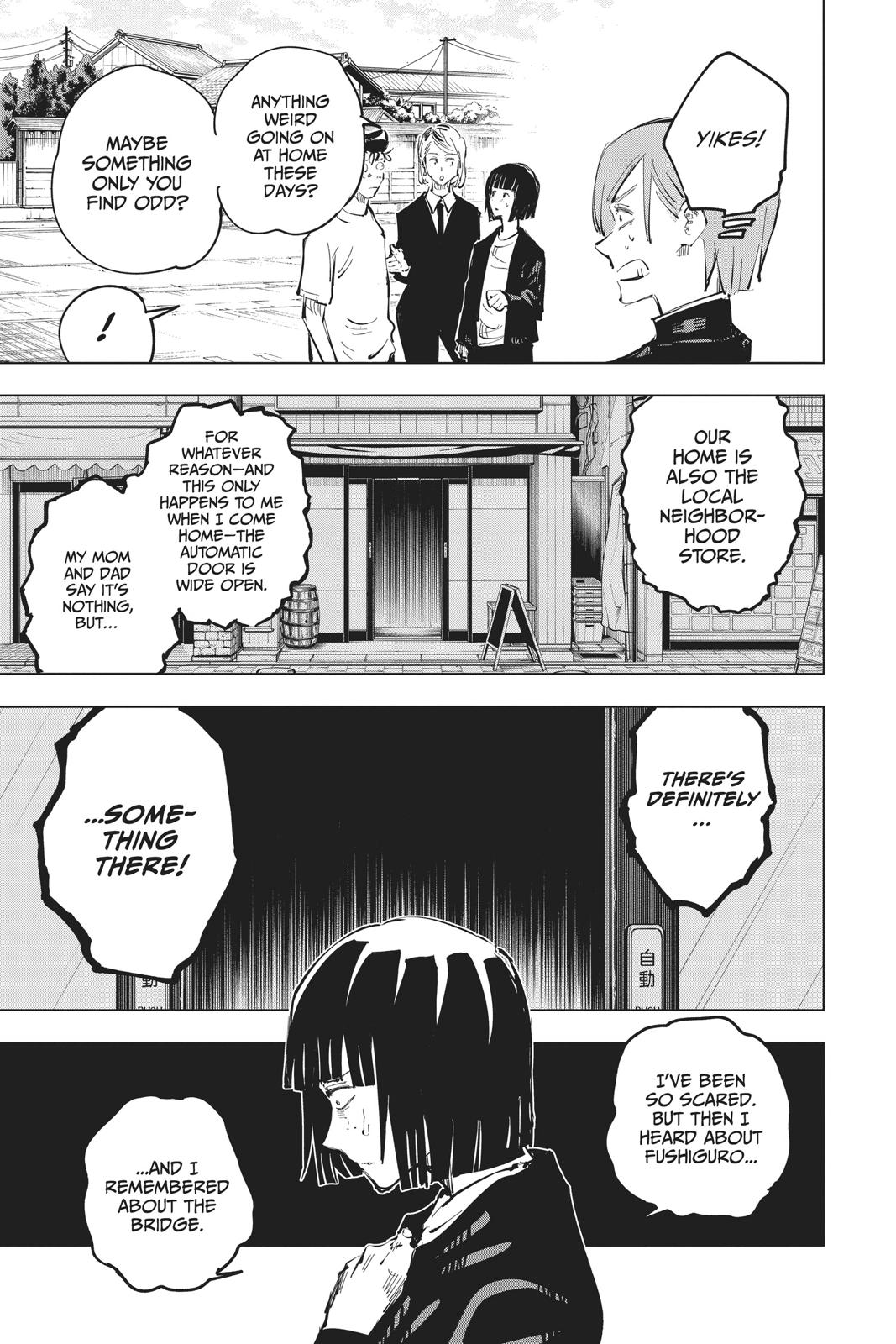 Jujutsu Kaisen Manga Chapter 56 page 8 - The Origin of Obedience, Part 2 scene