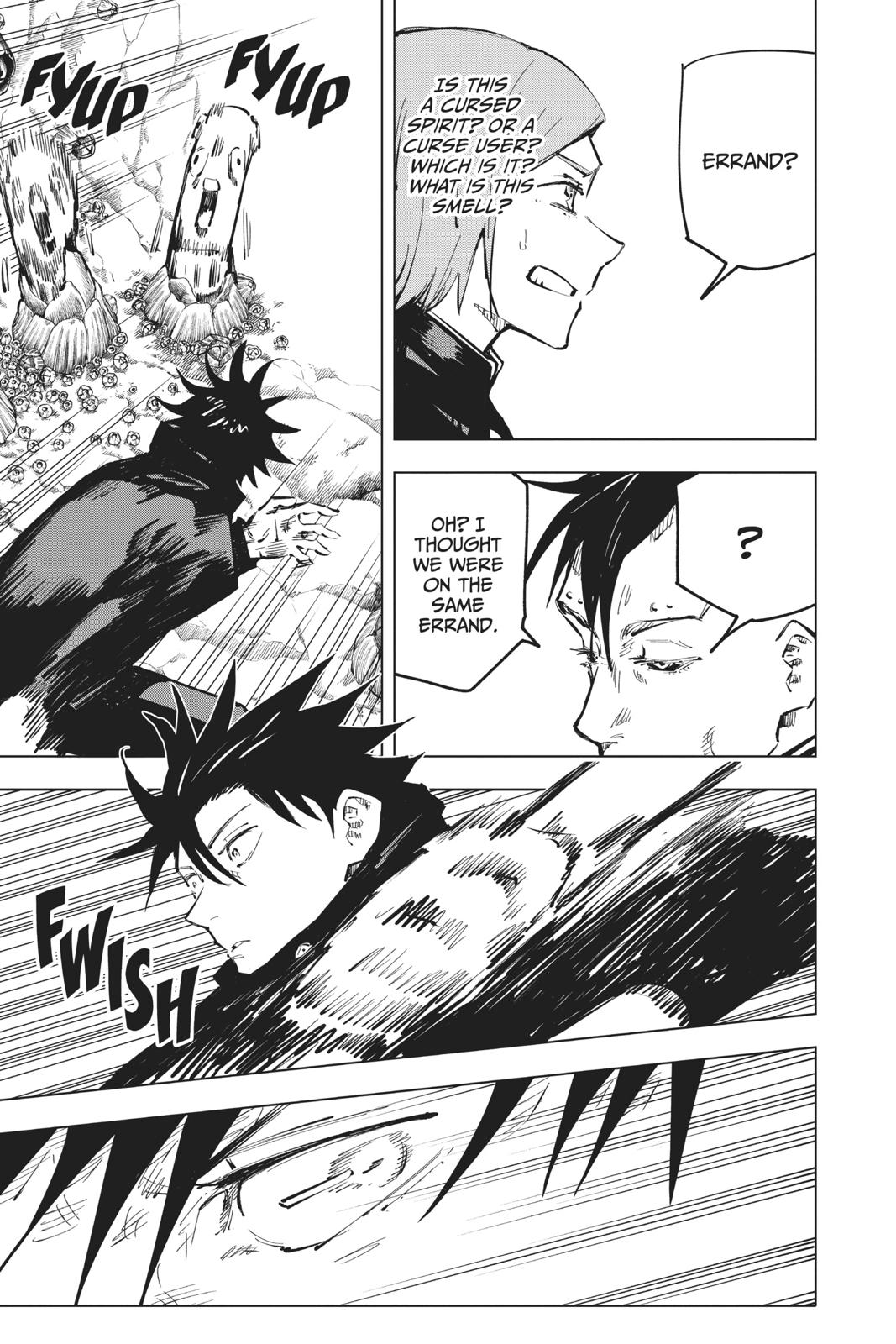 Jujutsu Kaisen Manga Chapter 57 page 13 - The Origin of Obedience, Part 3 scene