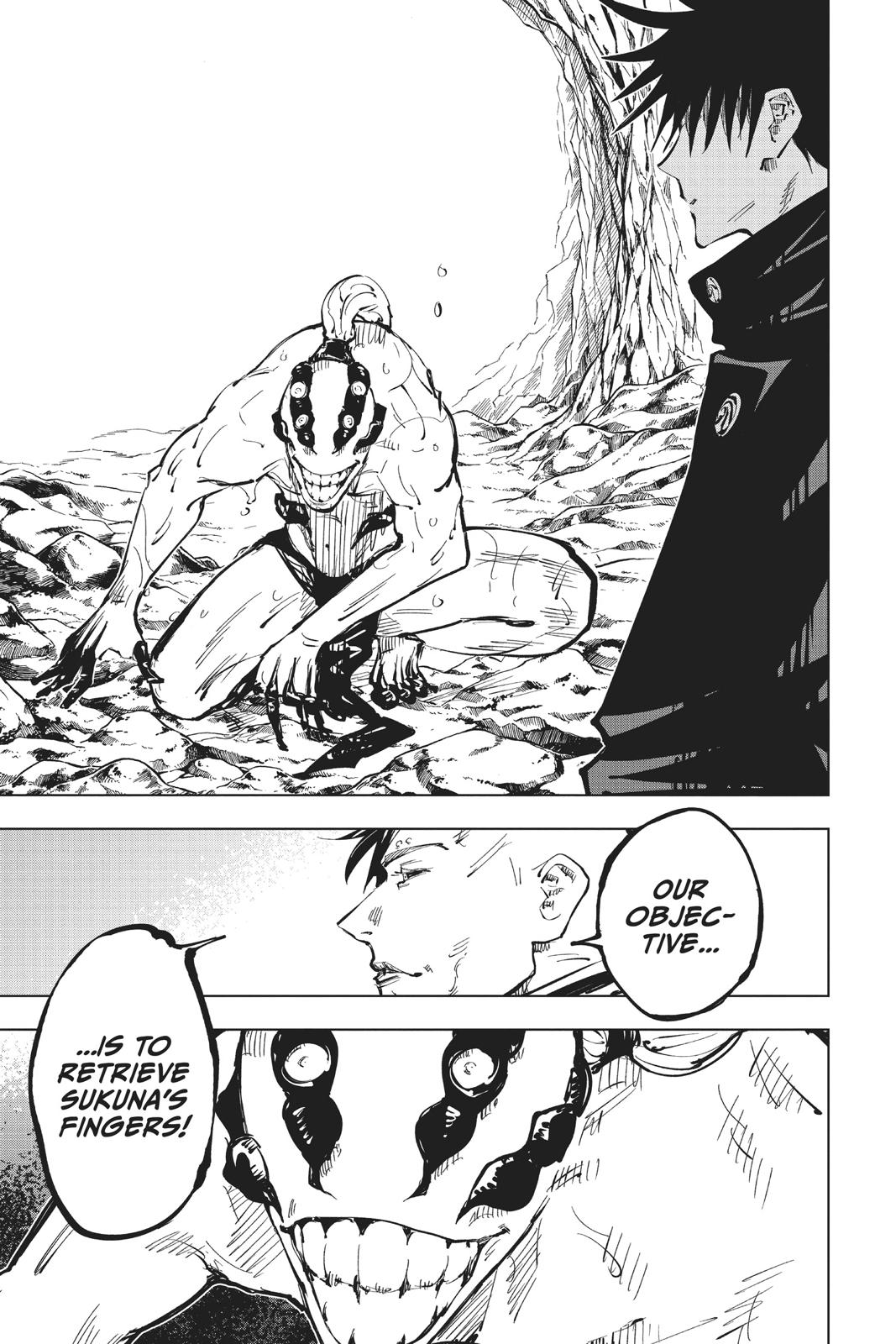 Jujutsu Kaisen Manga Chapter 57 page 19 - The Origin of Obedience, Part 3 scene