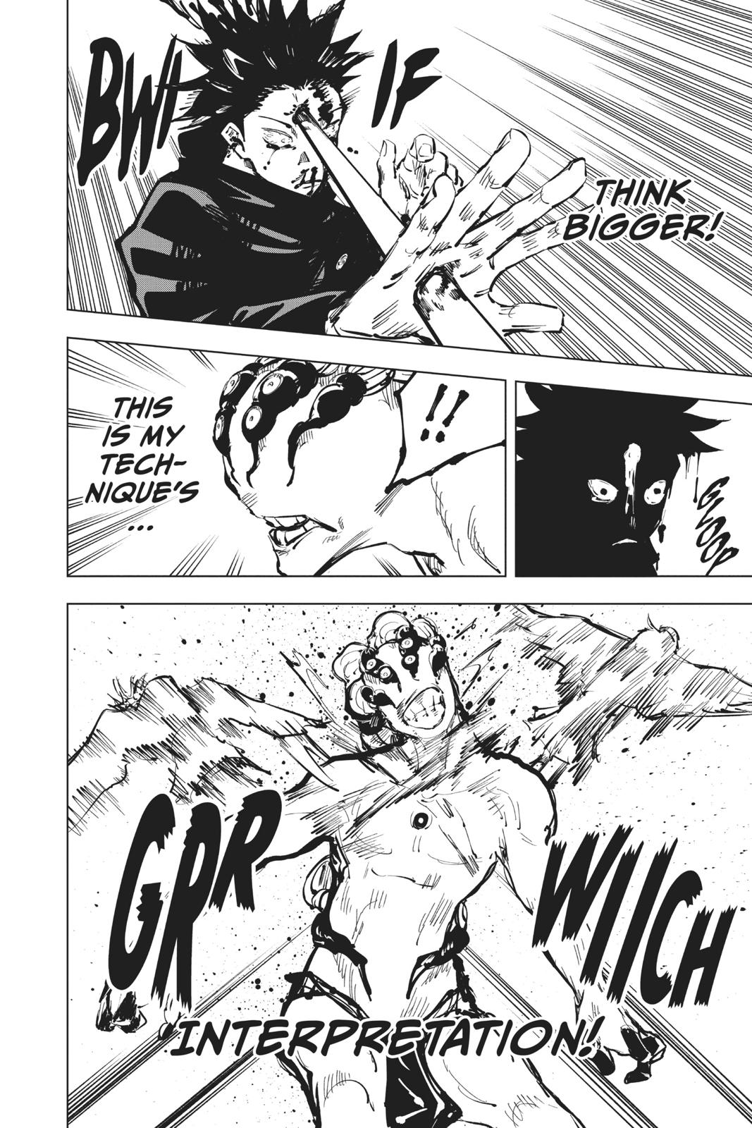 Jujutsu Kaisen Manga Chapter 58 page 17 - The Origin of Obedience, Part 4 scene