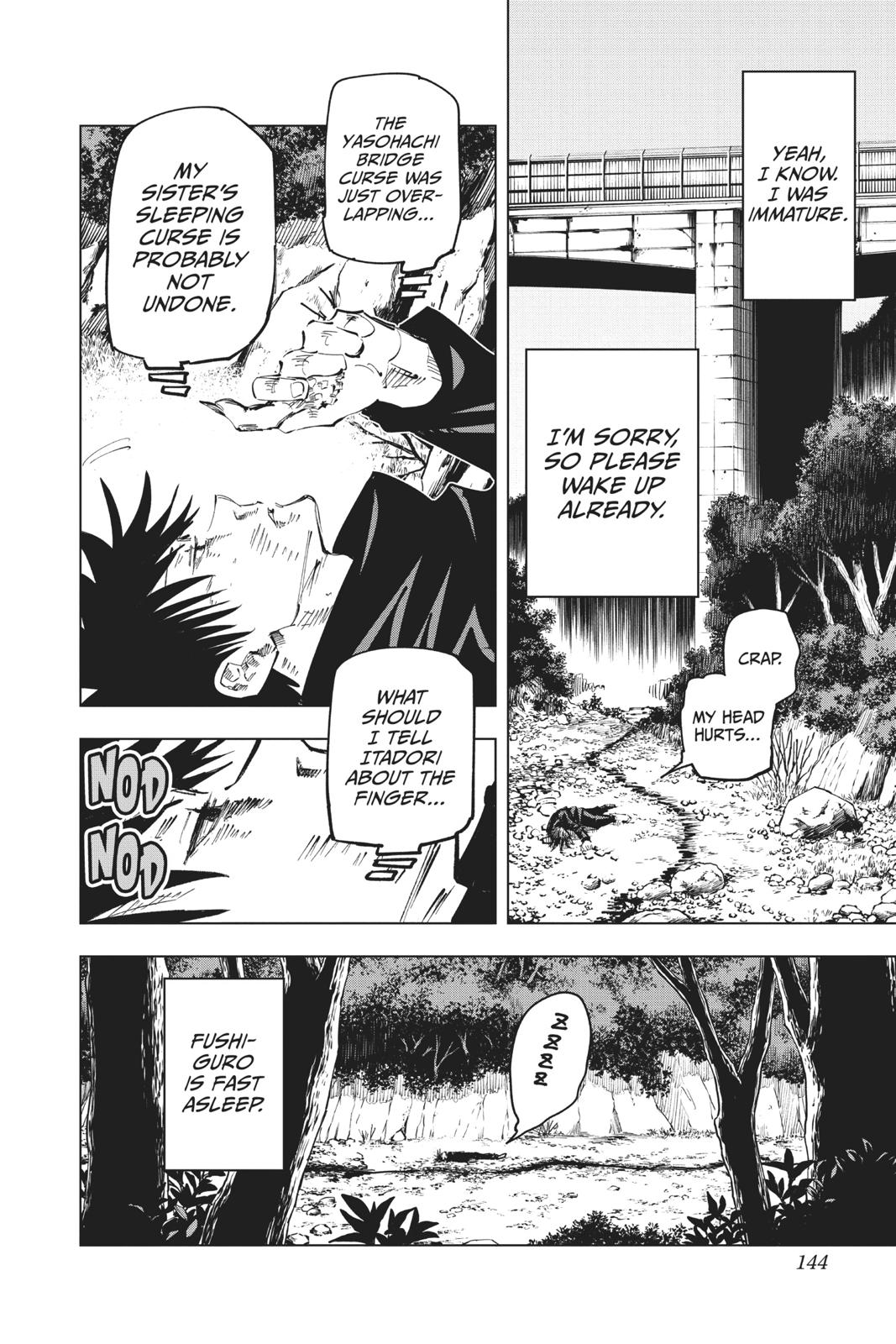 Jujutsu Kaisen Manga Chapter 59 page 12 - The Origin of Obedience, Part 5 scene