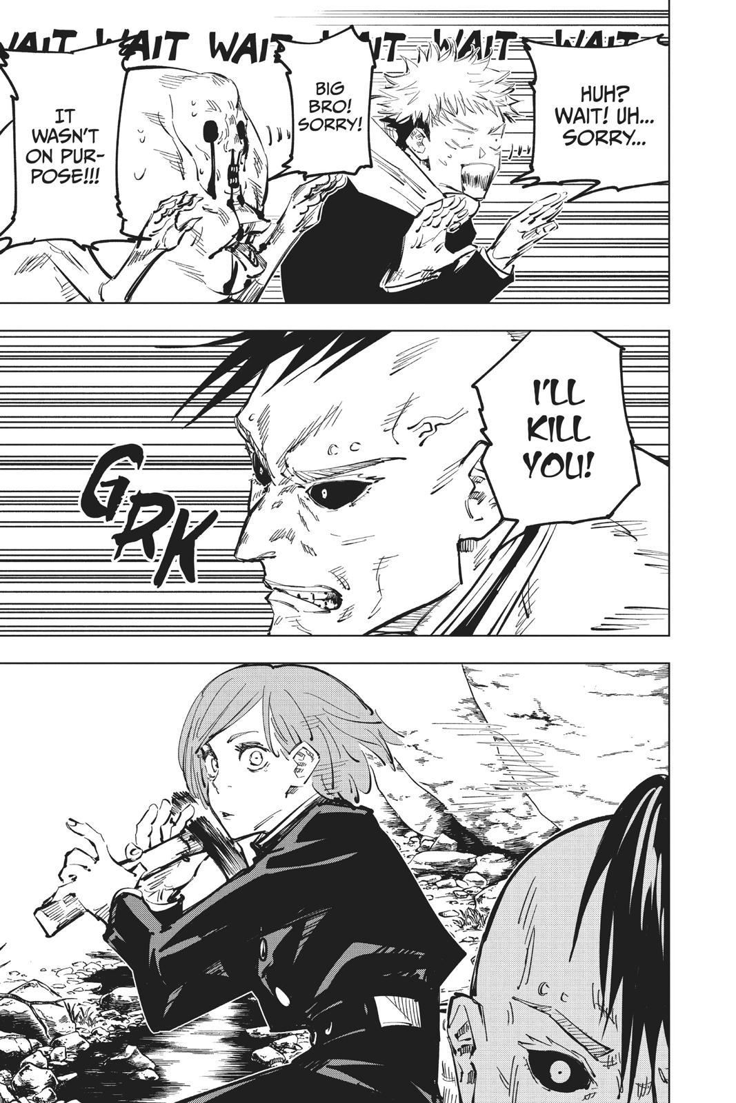 Jujutsu Kaisen Manga Chapter 59 page 17 - The Origin of Obedience, Part 5 scene