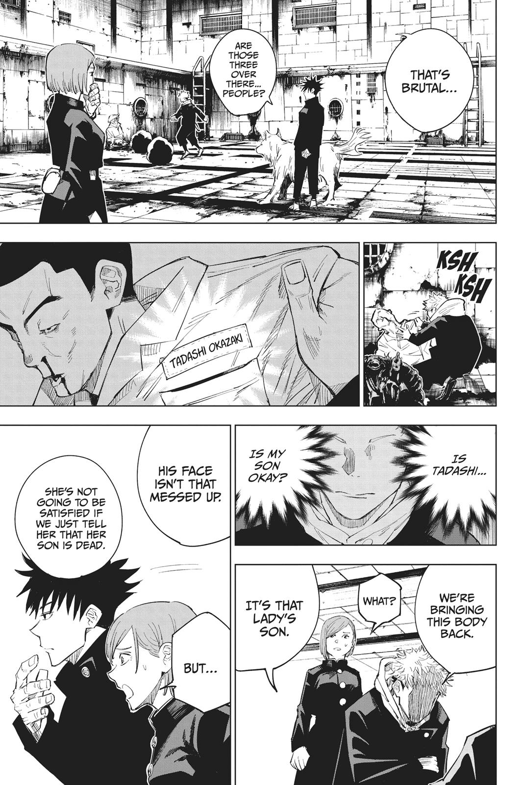 Jujutsu Kaisen Manga Chapter 6 page 11 - Fearsome Womb scene