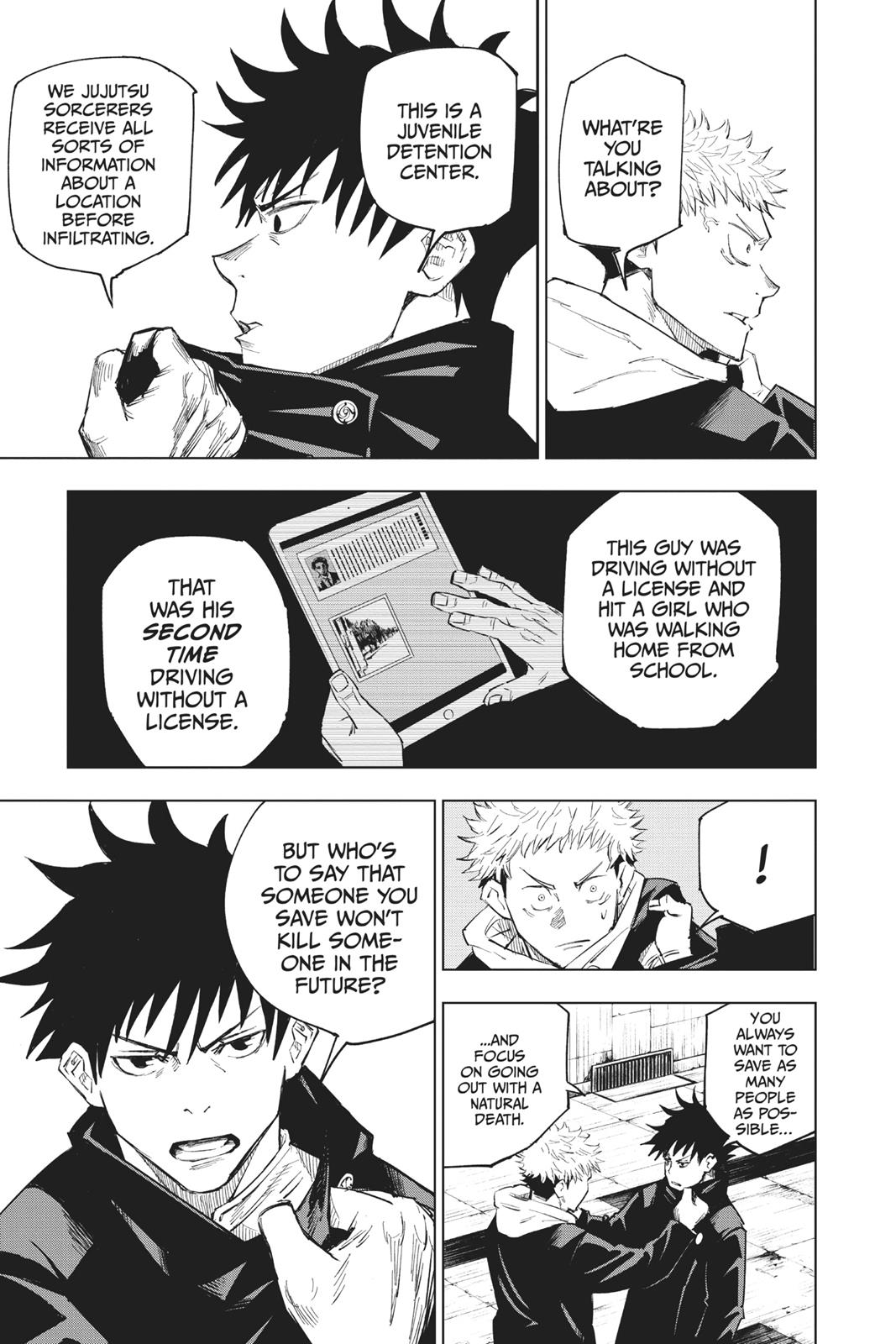 Jujutsu Kaisen Manga Chapter 6 page 13 - Fearsome Womb scene