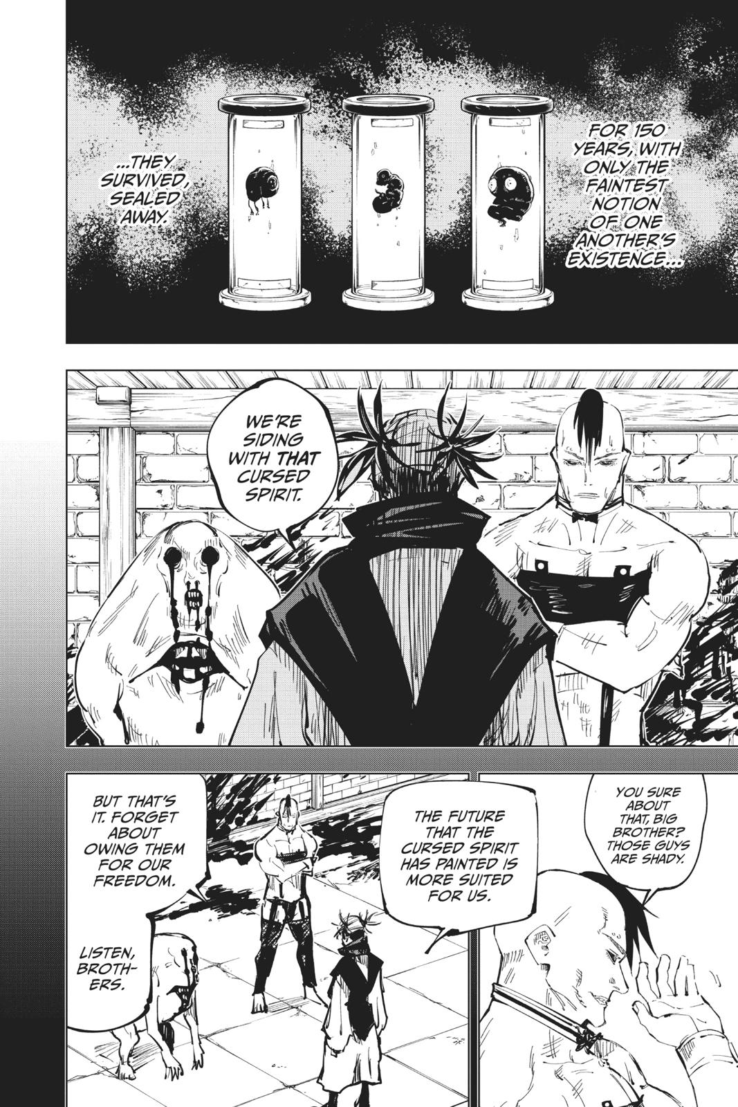 Jujutsu Kaisen Manga Chapter 60 page 14 - The Origin of Obedience, Part 6 scene