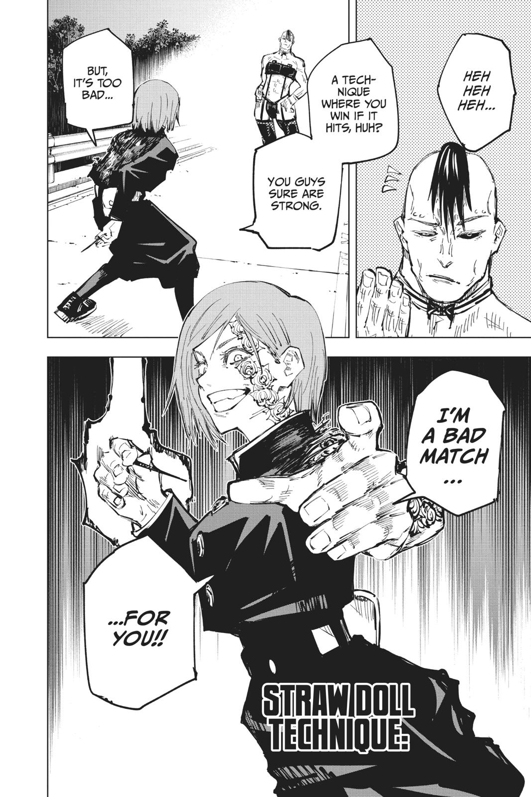 Jujutsu Kaisen Manga Chapter 60 page 16 - The Origin of Obedience, Part 6 scene