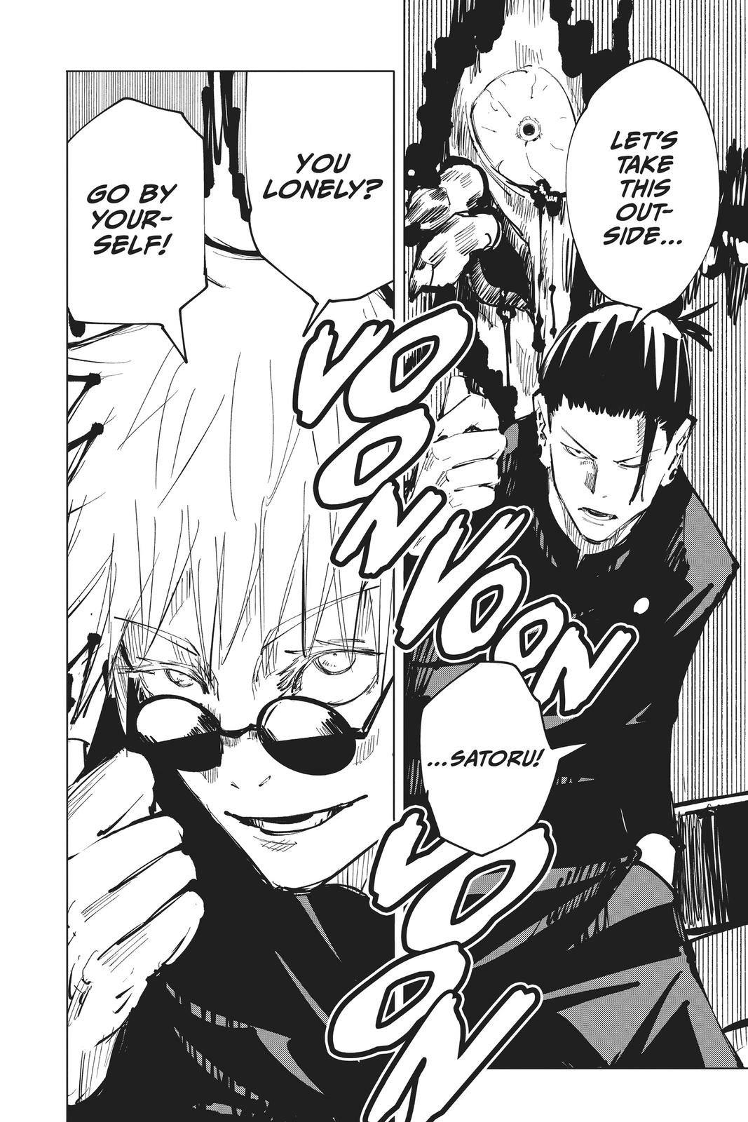 Jujutsu Kaisen Manga Chapter 65 page 18 - Hidden Inventory scene