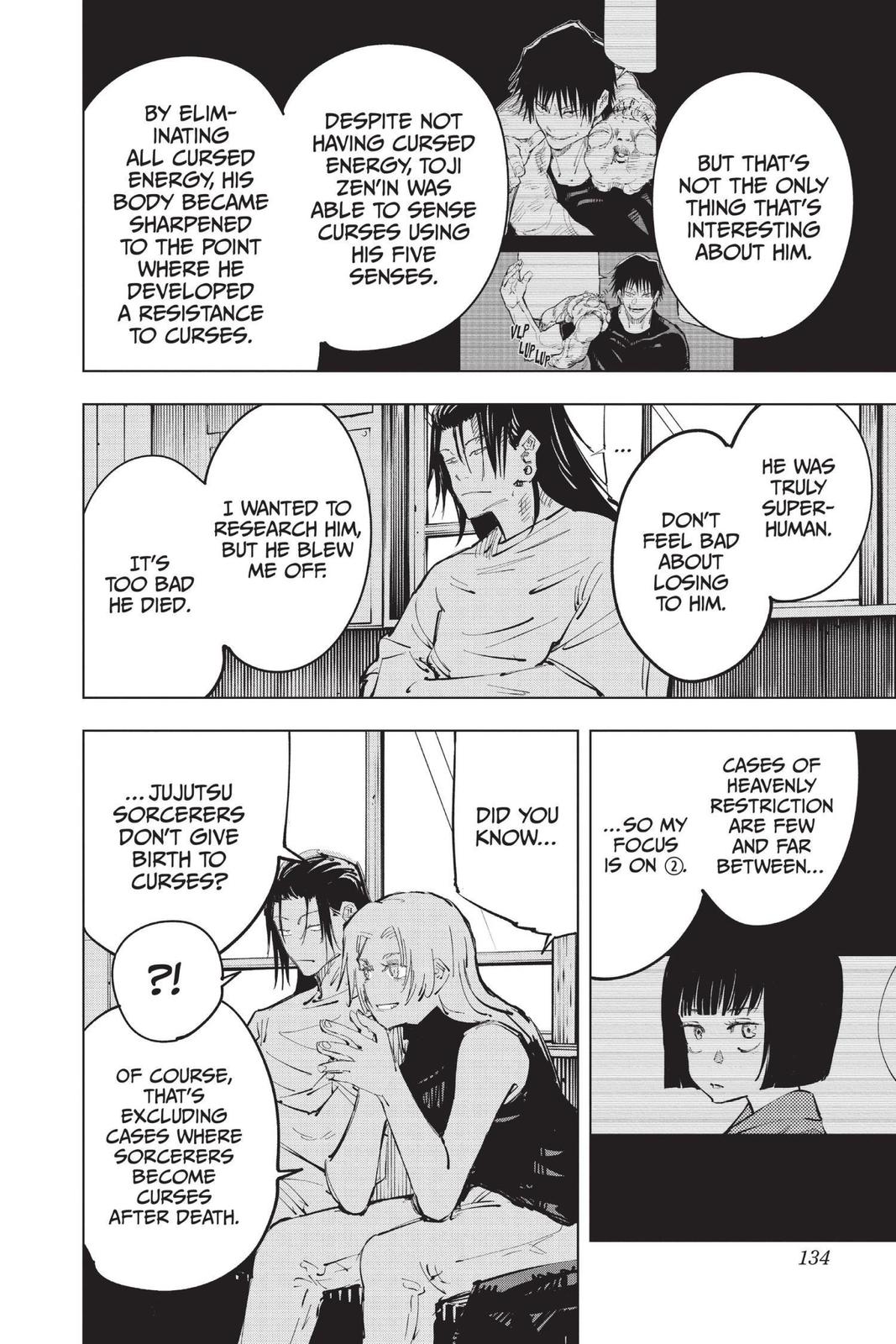 Jujutsu Kaisen Manga Chapter 77 page 8 - Premature Death, Part 2 scene