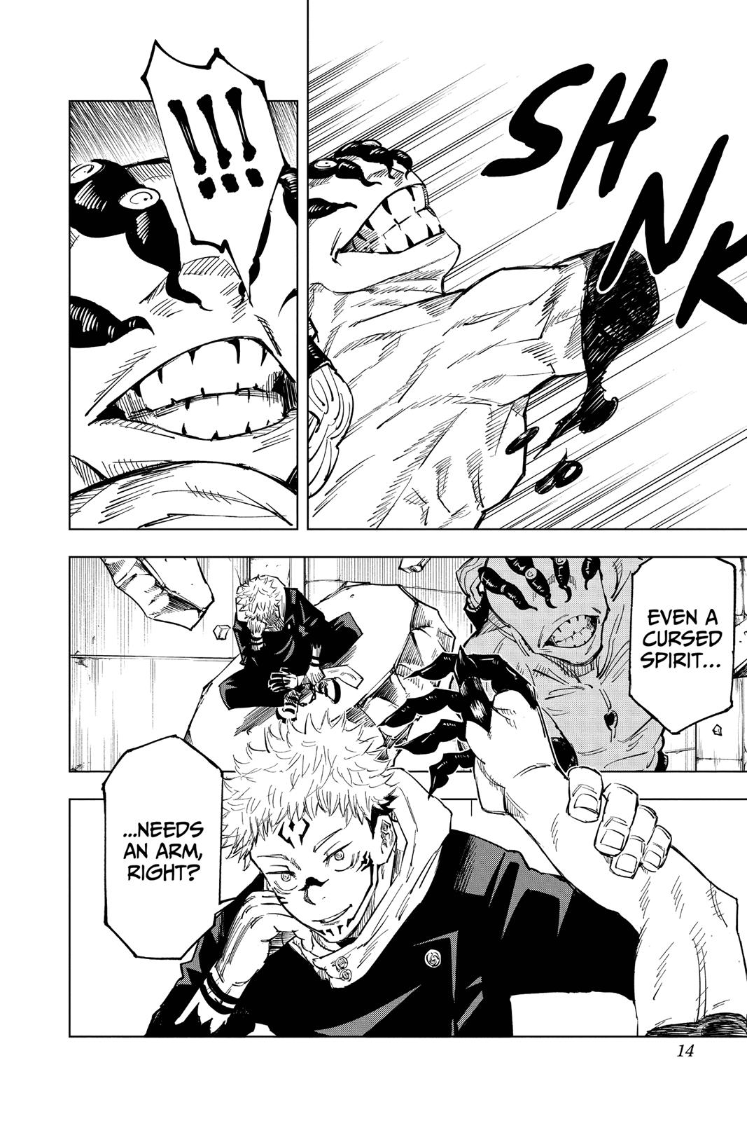 Jujutsu Kaisen Manga Chapter 8 page 14 - Fearsome Womb, Part 3 scene