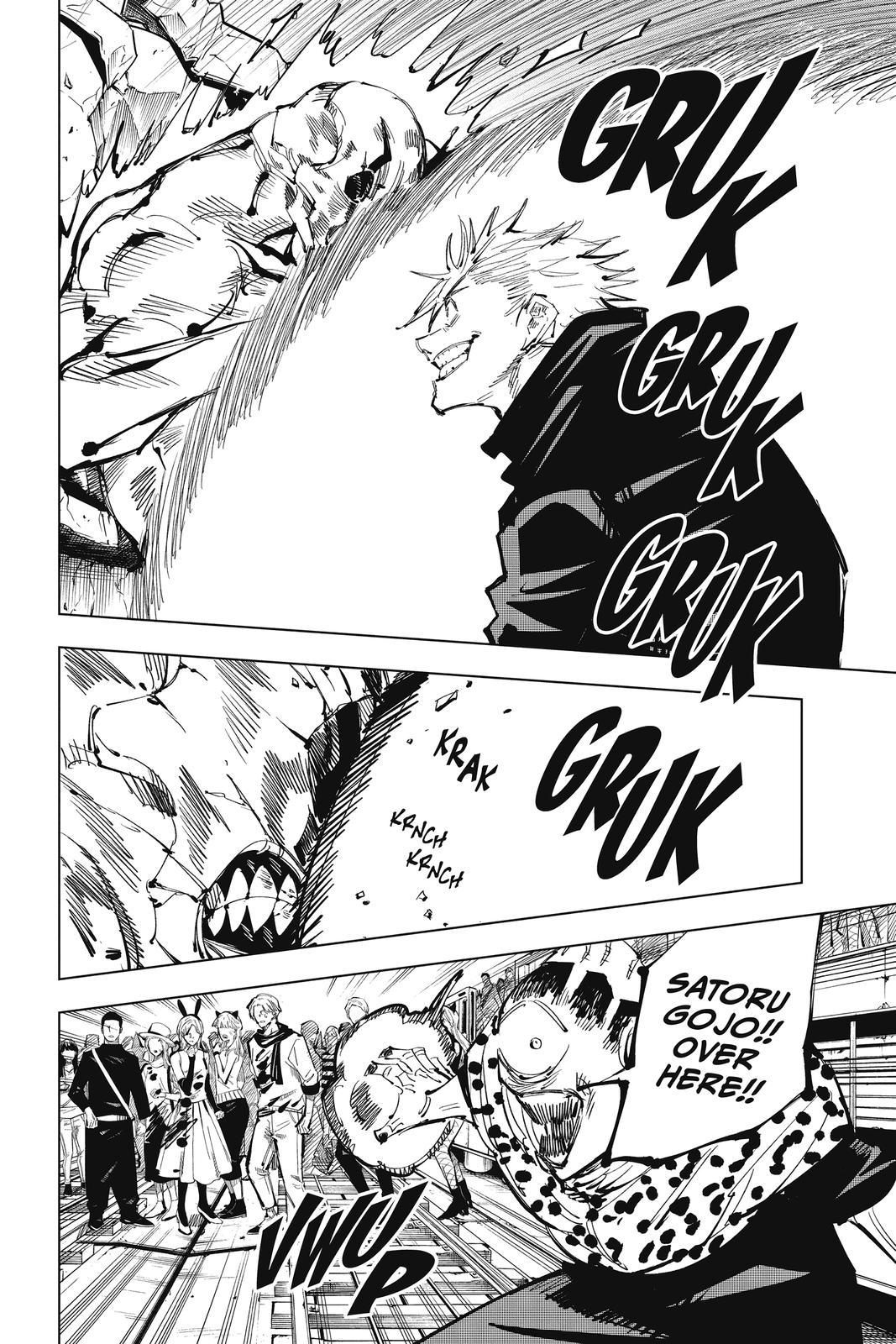 Jujutsu Kaisen Manga Chapter 85 page 16 - The Shibuya Incident, Part 3 scene