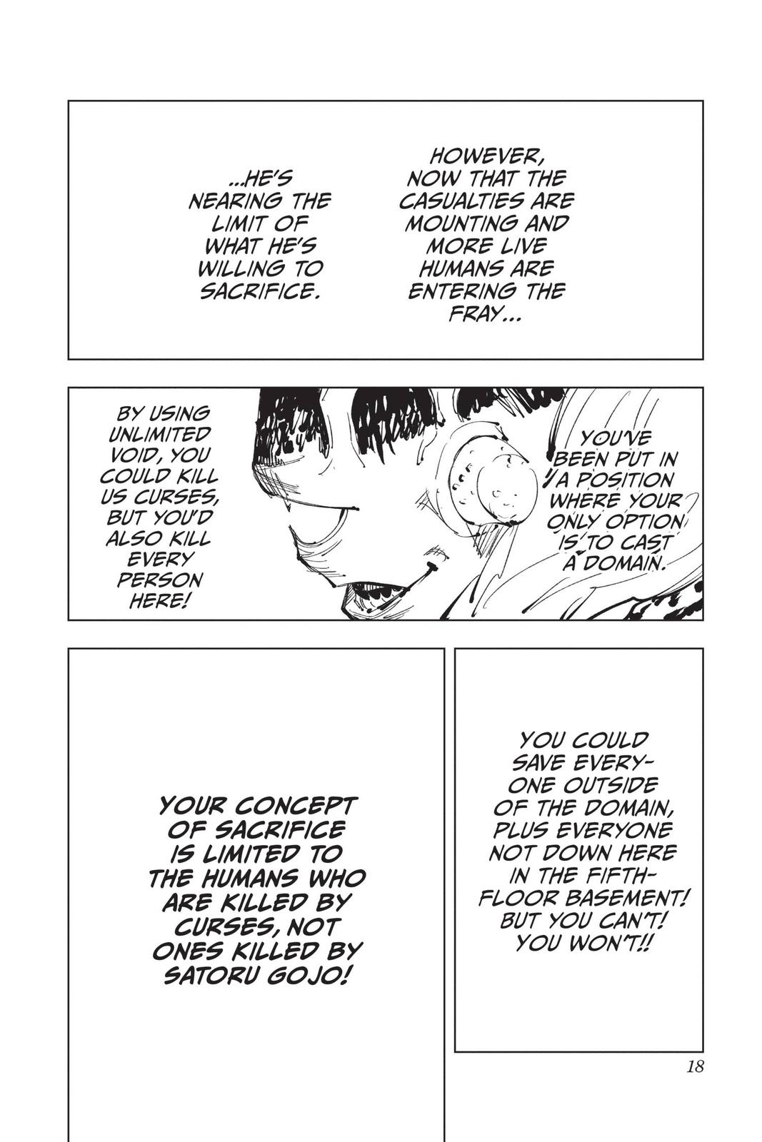 Jujutsu Kaisen Manga Chapter 89 page 17 - The Shibuya Incident, Part 7 scene