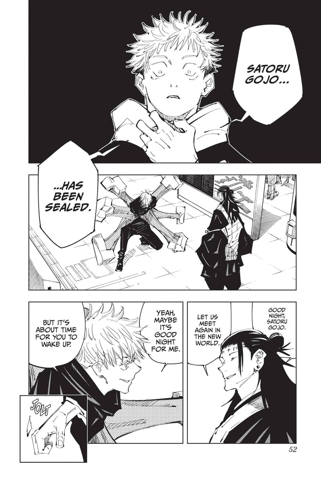 Jujutsu Kaisen Manga Chapter 91 page 2 - The Shibuya Incident, Part 9 scene