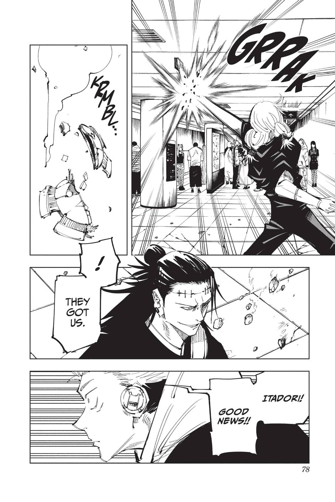 Jujutsu Kaisen Manga Chapter 92 page 8 - The Shibuya Incident, Part 10 scene