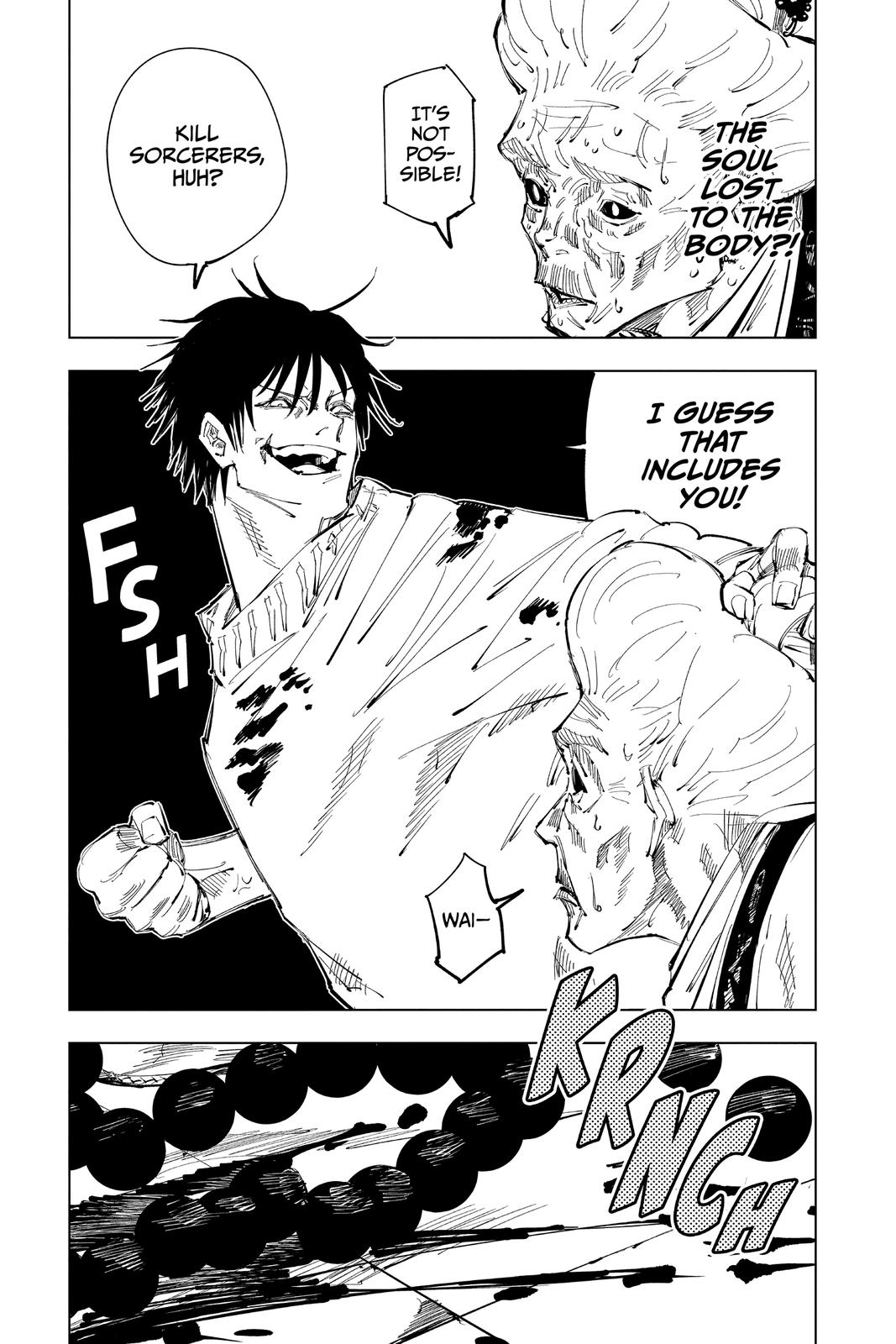 Jujutsu Kaisen Manga Chapter 98 page 13 - The Shibuya Incident, Part 16 scene